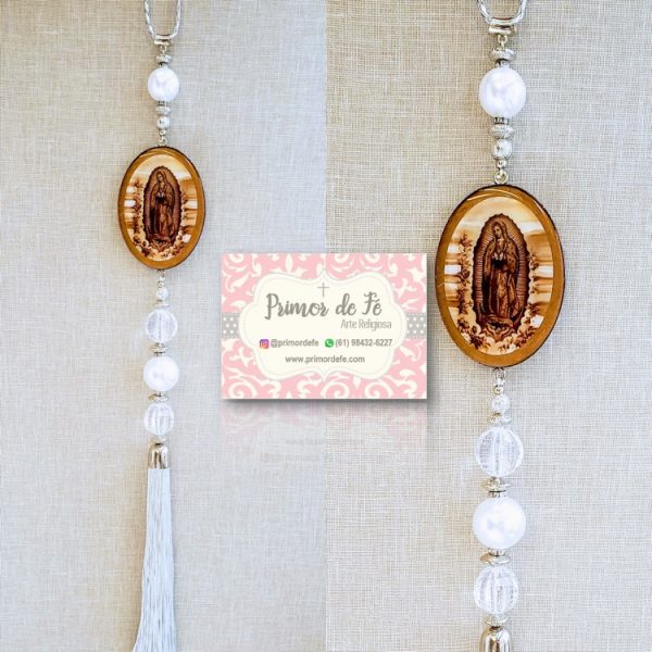 Pingente de Porta: Nossa Senhora Guadalupe – Madeira Prata Pingente de Porta: Nossa Senhora Guadalupe – Madeira Prata