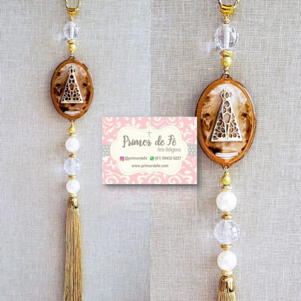 Pingente de Porta: Nossa Senhora Aparecida – Madeira Dourado Pingente de Porta: Nossa Senhora Aparecida – Madeira Dourado