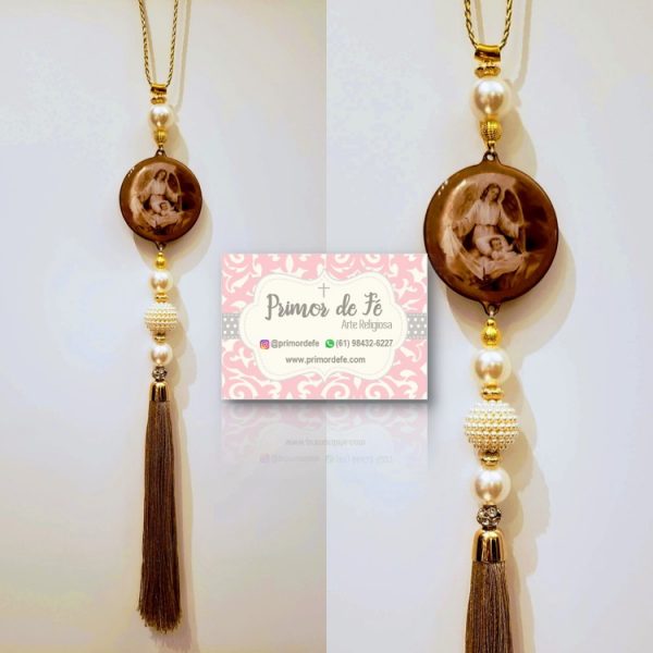 Pingente de Porta: Anjo da Guarda – Madeira Dourado Pingente de Porta: Anjo da Guarda – Madeira Dourado